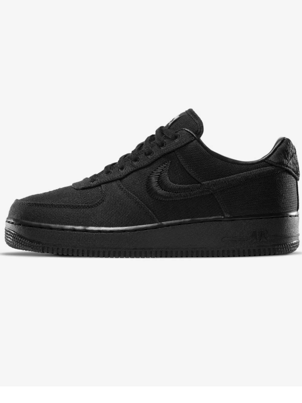 Nike x Stüssy Air Force 1 Low Black Sneakers